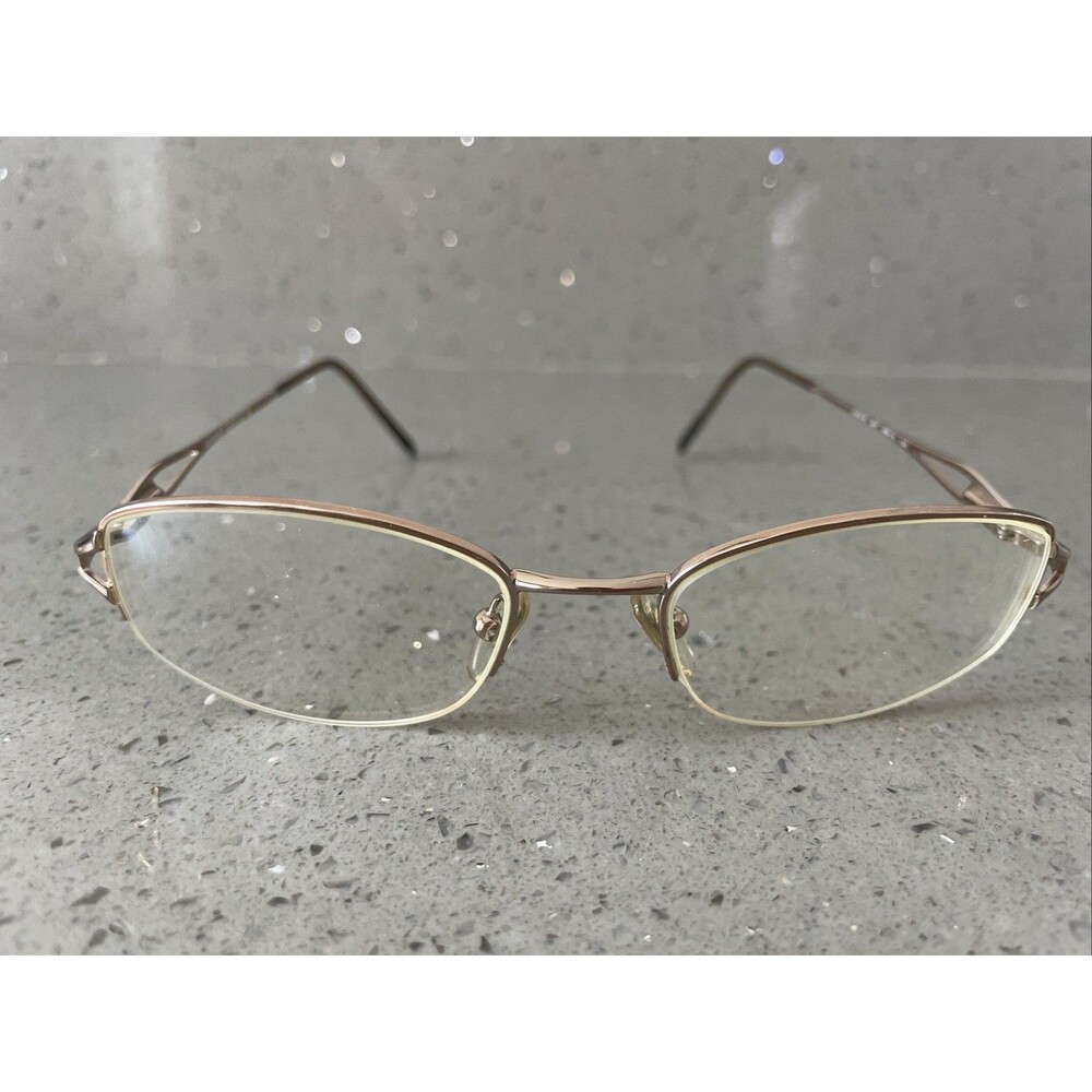 Sferoflex Eyeglasses Frames ONLY 2503-B 267 Rose Gold Half Rim Oval 49-18-130